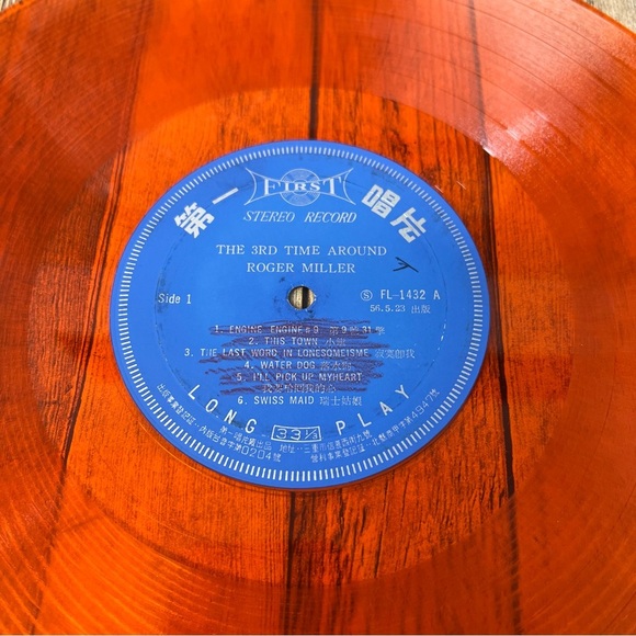 Vintage Roger Miller, The 3rd Time Around, -Rare Orange Bootleg LP Record - Picture 2 of 4